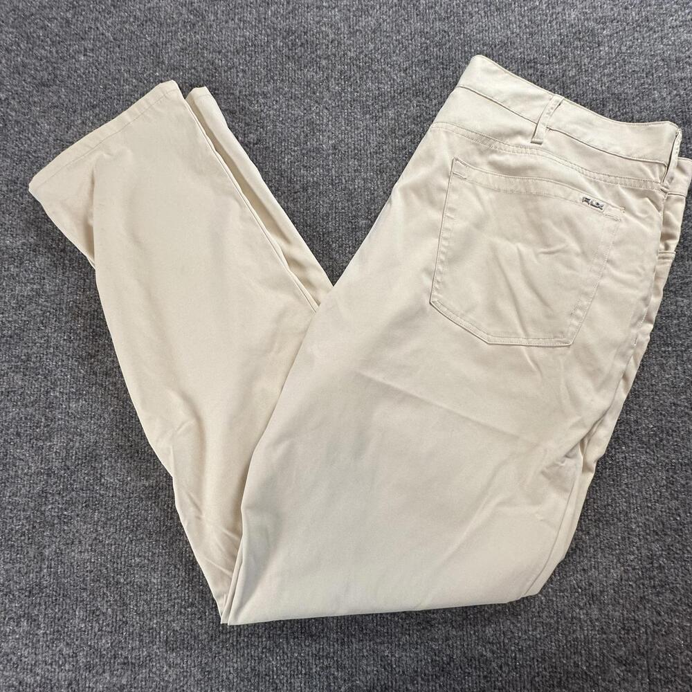 RLX Ralph Lauren Tailored Fit Mens Khaki Pants Beige 38x32